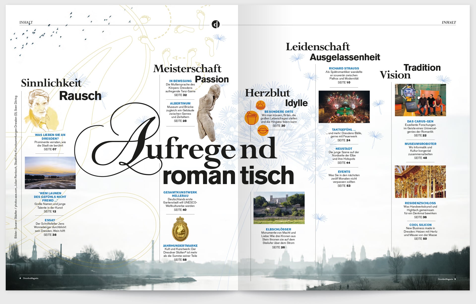 Dresden Magazin, Innenseite
